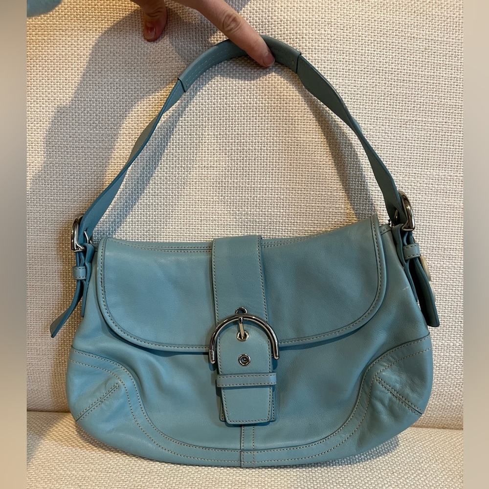 Vintage Baby Blue Coach 9248 Handbag